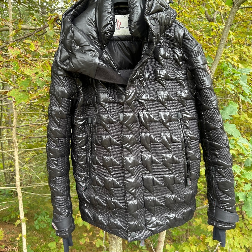 Moncler Bussang Giubbotto Jacket, Black - Men's Size 5